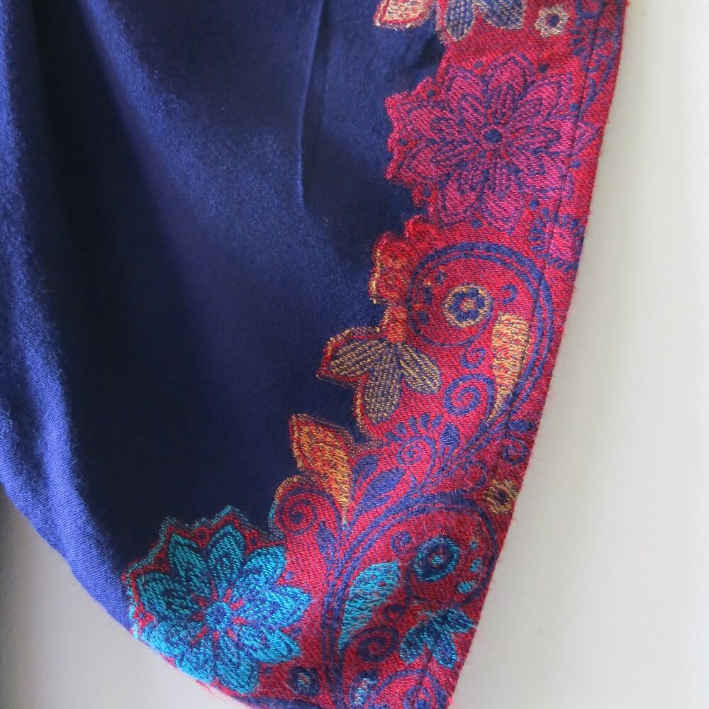 Time For Me Viscose Bohemian Floral Cardigan Kimono Top Size 2X( Fits Size S/M) - Picture 10 of 14
